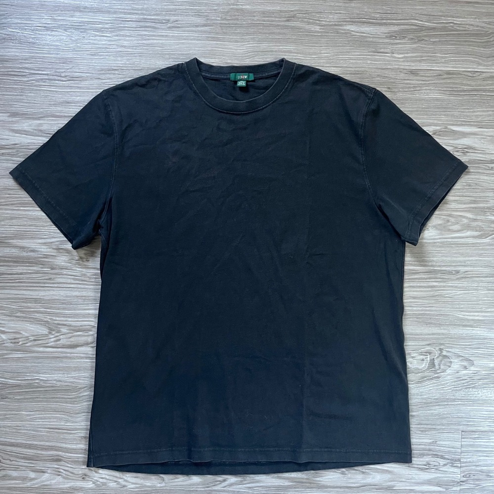 Vintage J.Crew Oarsman Mens Relaxed Fit Cotton Crew Neck T-Shirt Navy Blue XL
